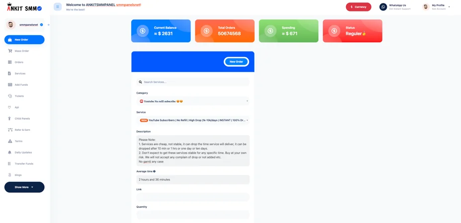 AnkitSMMPanel.com thumbnail