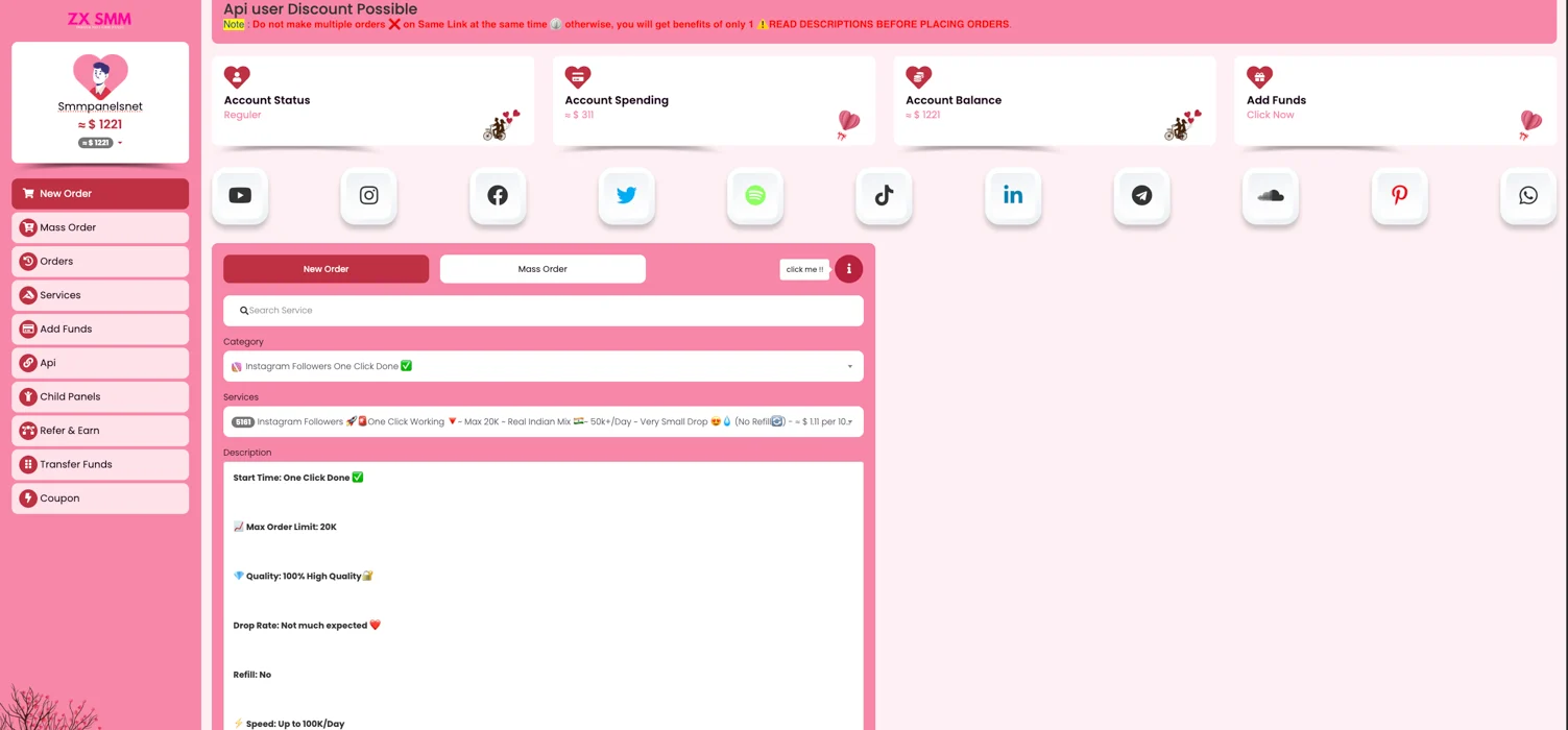 ZXSMM.com Panel Image