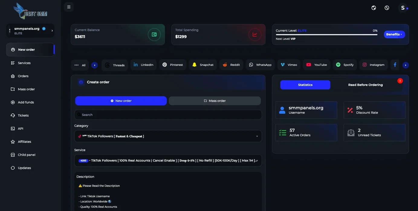 Best-SMM.com Panel Image