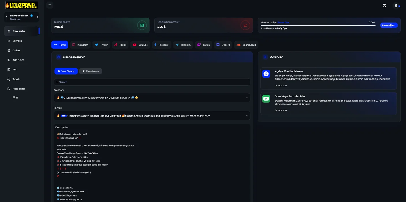 UcuzPanelSMM.com Panel Image