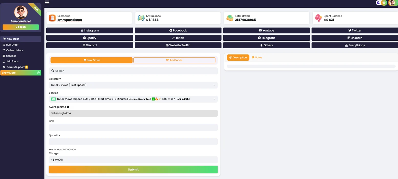 TotalSMMPanel.com Panel Image