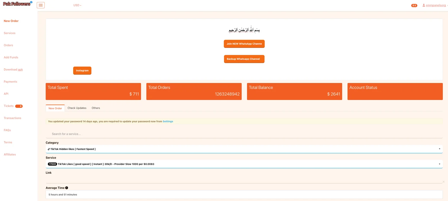 PakFollowers Panel Image