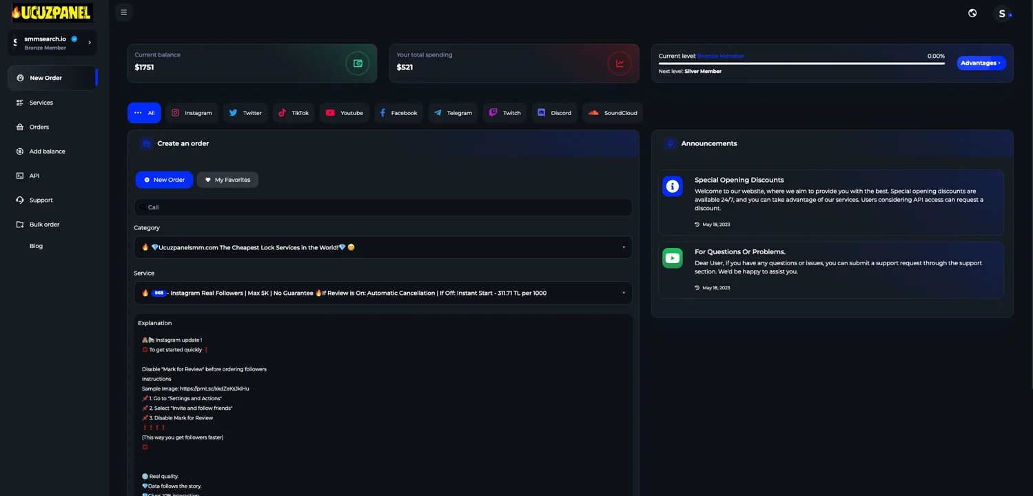 UcuzPanelSMM.com Panel Image